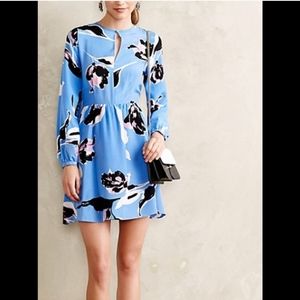 Yumi Kim Novelette Silk Floral Long Sleeve Dress